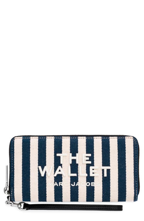 The Stripe Canvas Continental Wallet