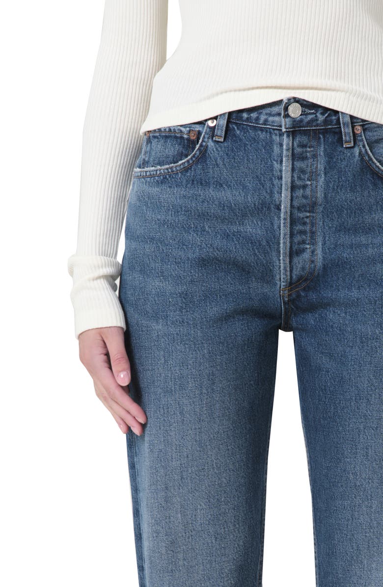 AGOLDE '90s Pinch Waist High Waist Straight Leg Jeans, Alternate, color, 