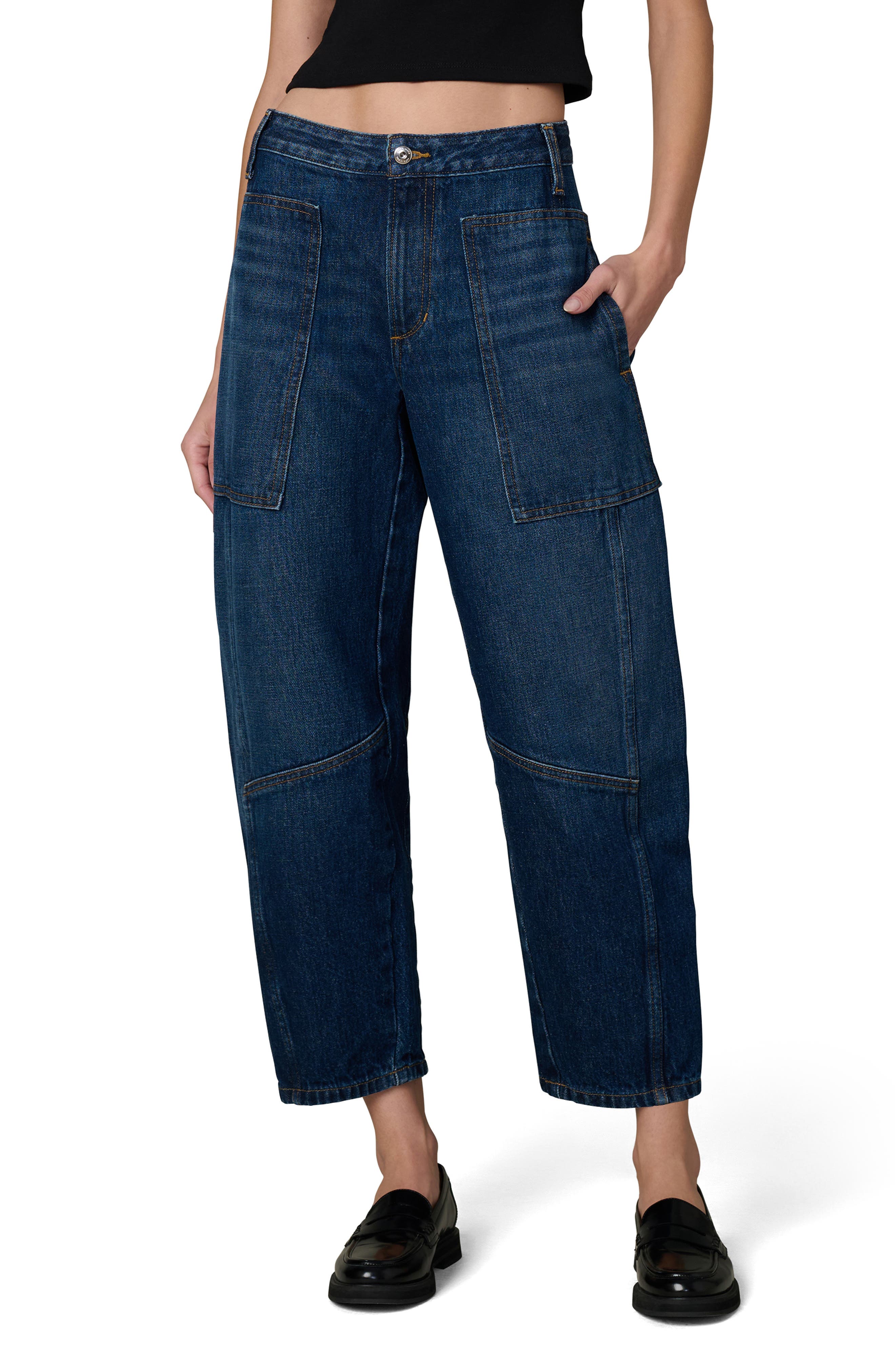 Krista Mid Rise Relaxed Barrel Jeans