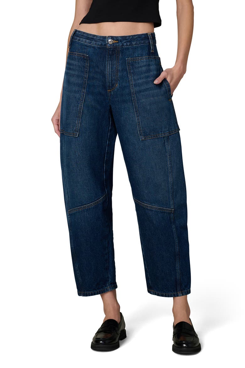 Krista Mid Rise Relaxed Barrel Jeans, Main, color, TASTEFUL