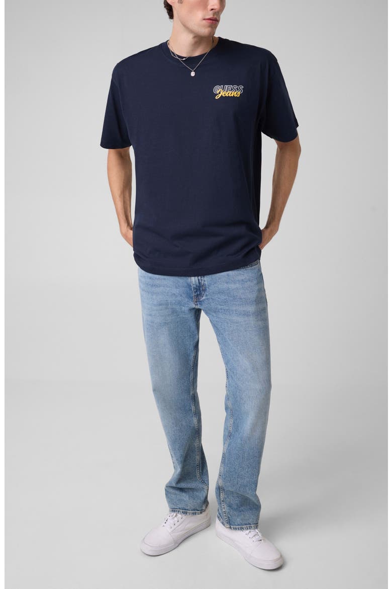 Oversized Graphic Logo T-Shirt, Alternate, color, NAVY