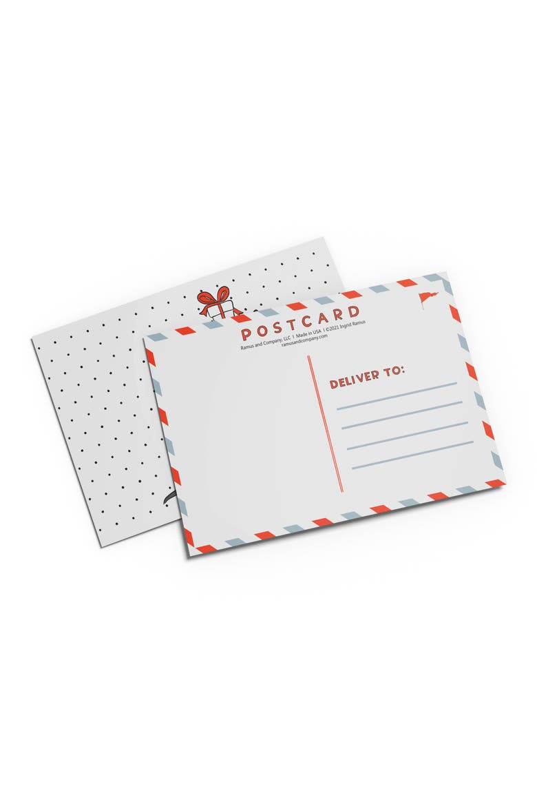 Gift/Birthday Postcard 20-Pack "Black Lab Present", Alternate, color, Multi-Pack