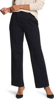NIC+ZOE Seamed Pull-On Wide Leg Knit Pants