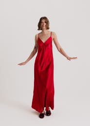 Alas 100 Silk Slip Maxi Dress