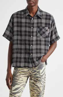 STOCKHOLM SURFBOARD CLUB Jerry Plaid Short Sleeve Button-Up Shirt