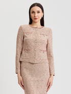 Misook Heritage Ribbon Tweed Knit Jacket