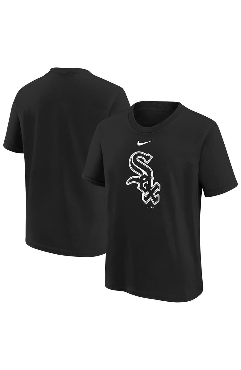 Nike Youth Nike  Black Chicago White Sox Large Logo T-Shirt, Main, color, Black