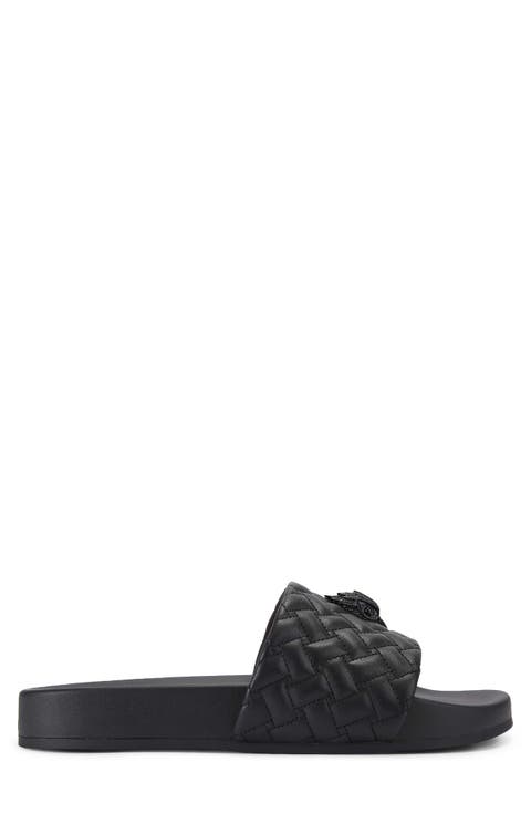 Meena Eagle 2 Faux Leather Slide Sandal