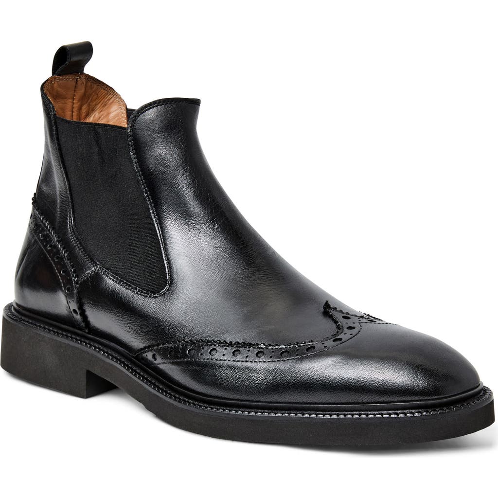 Bruno Magli Vespa Wingtip Chelsea Boot In Black