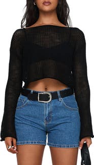 Princess Polly Saldana Denim Shorts