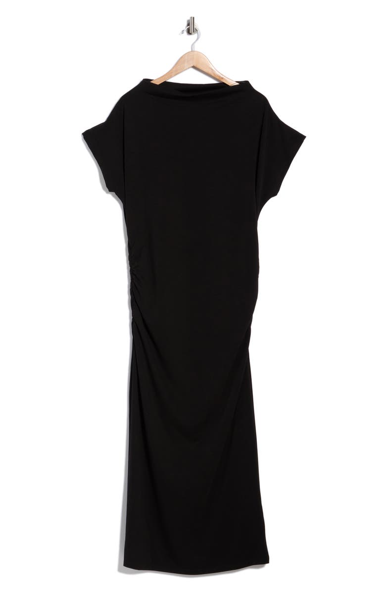 Renee C Off the Shoulder Ruched Dress, Alternate, color, Black
