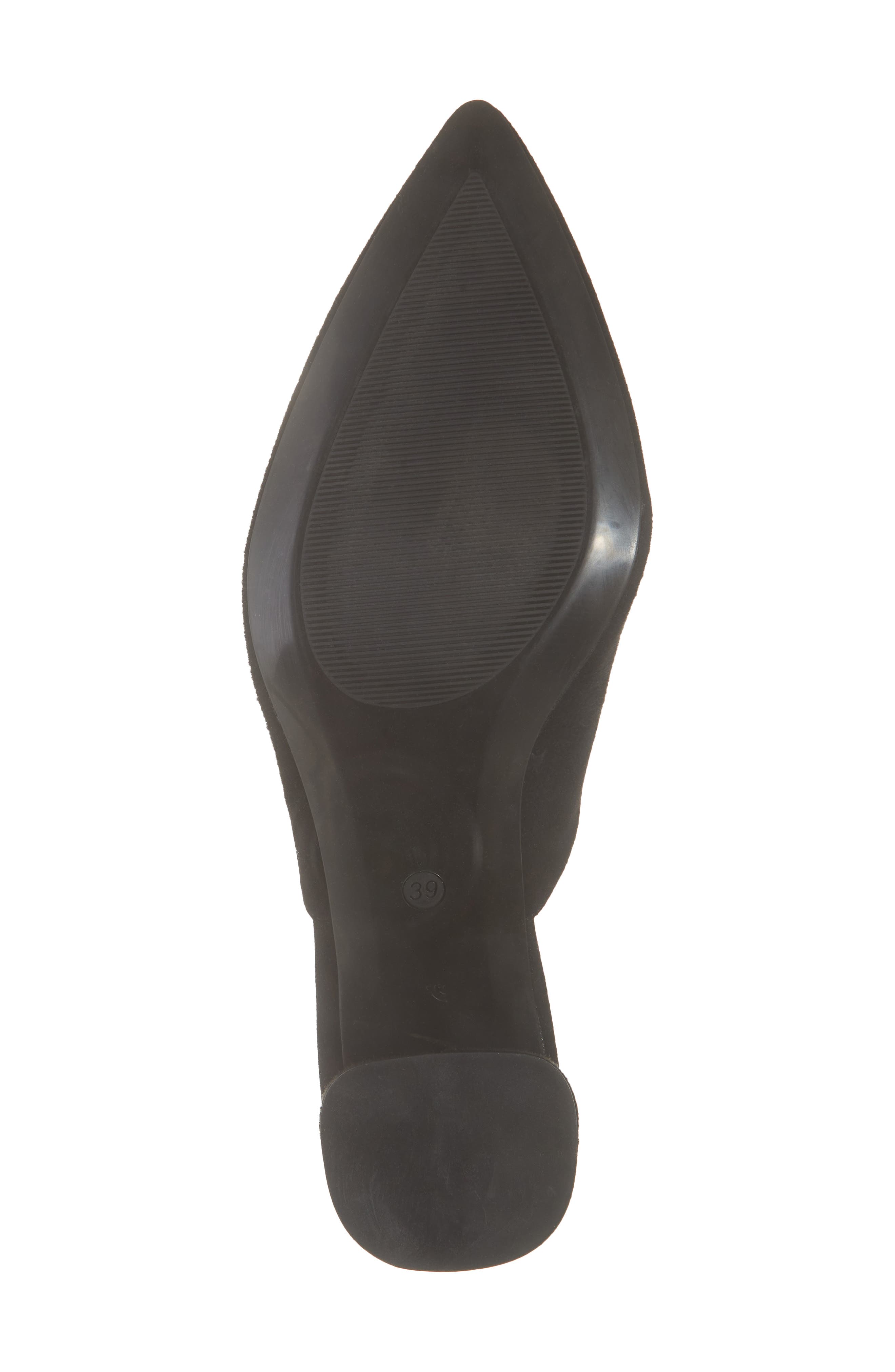 Gayle Leather Pointed Toe Mule, Alternate, color, BLACK SUEDE