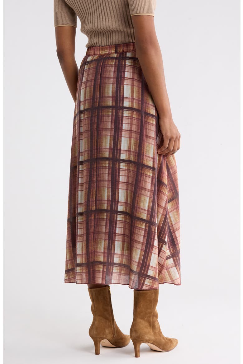 Plaid Midi Skirt, Alternate, color, AUTUMN PLAID