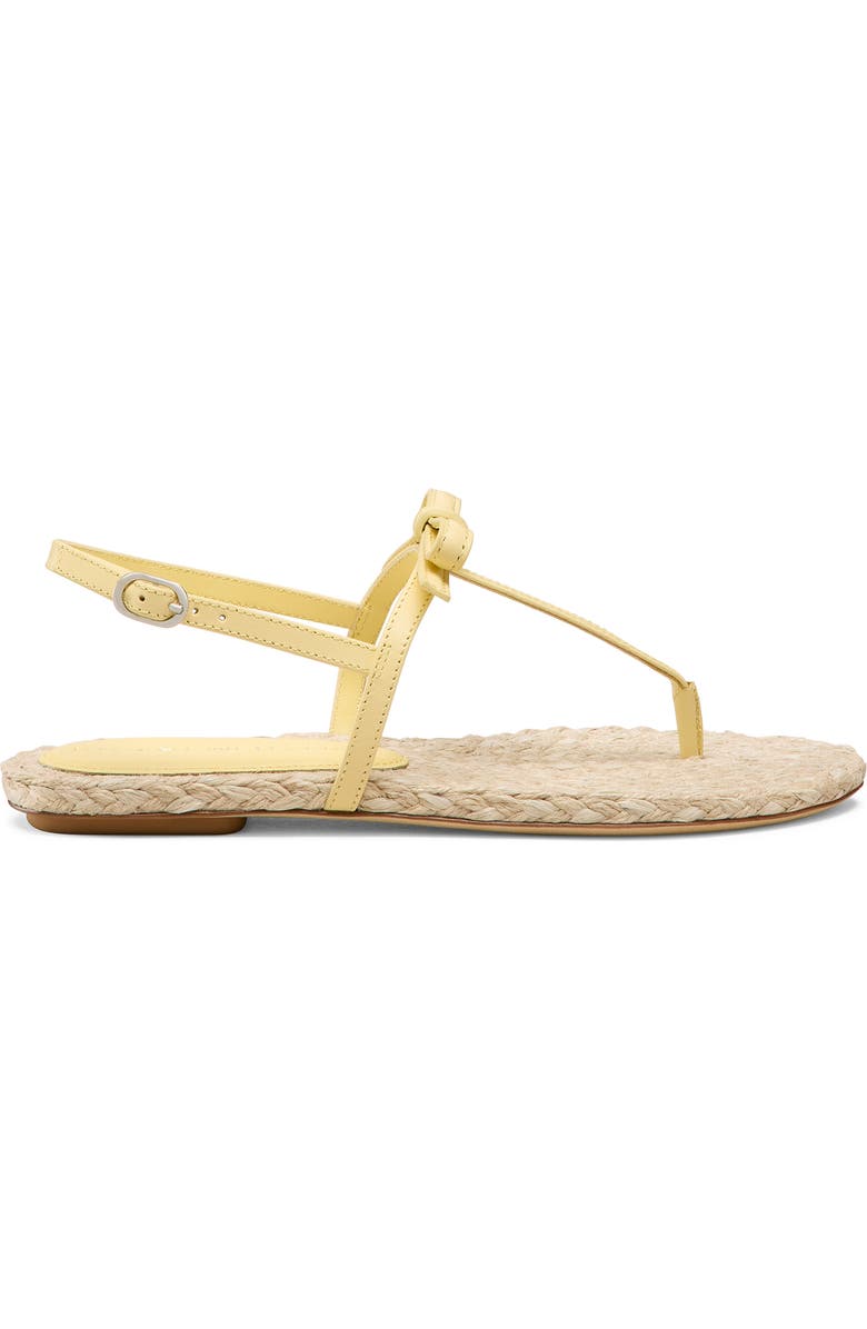 Stuart Weitzman Felicity Slingback Espadrille Sandal, Alternate, color, Lemon Chiffon/Natura