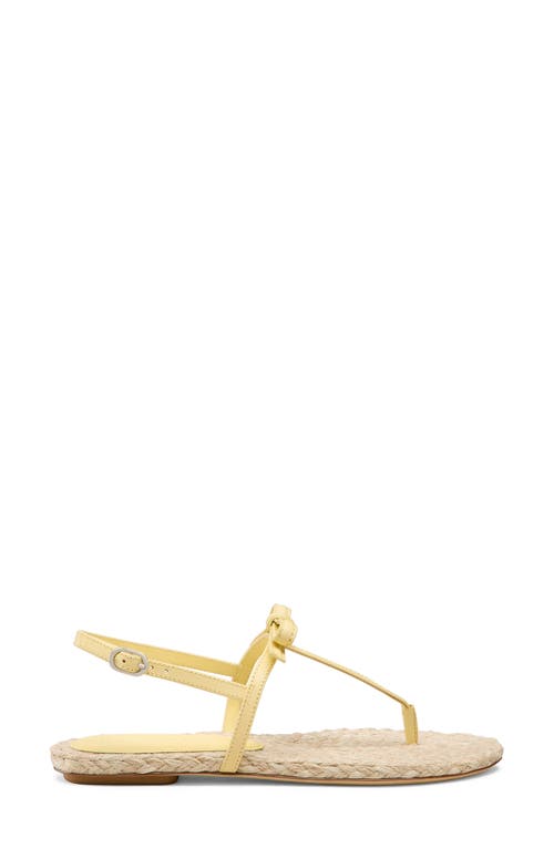 Stuart Weitzman Felicity Leather Bow Espadrille Sandals