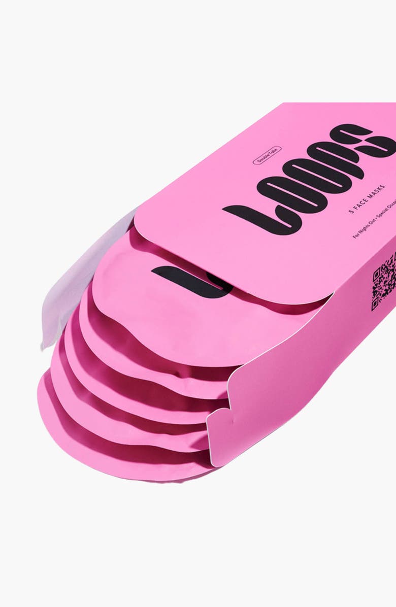 LOOPS 5-Pack Double Take Hydrogel Face Masks, Alternate, color,