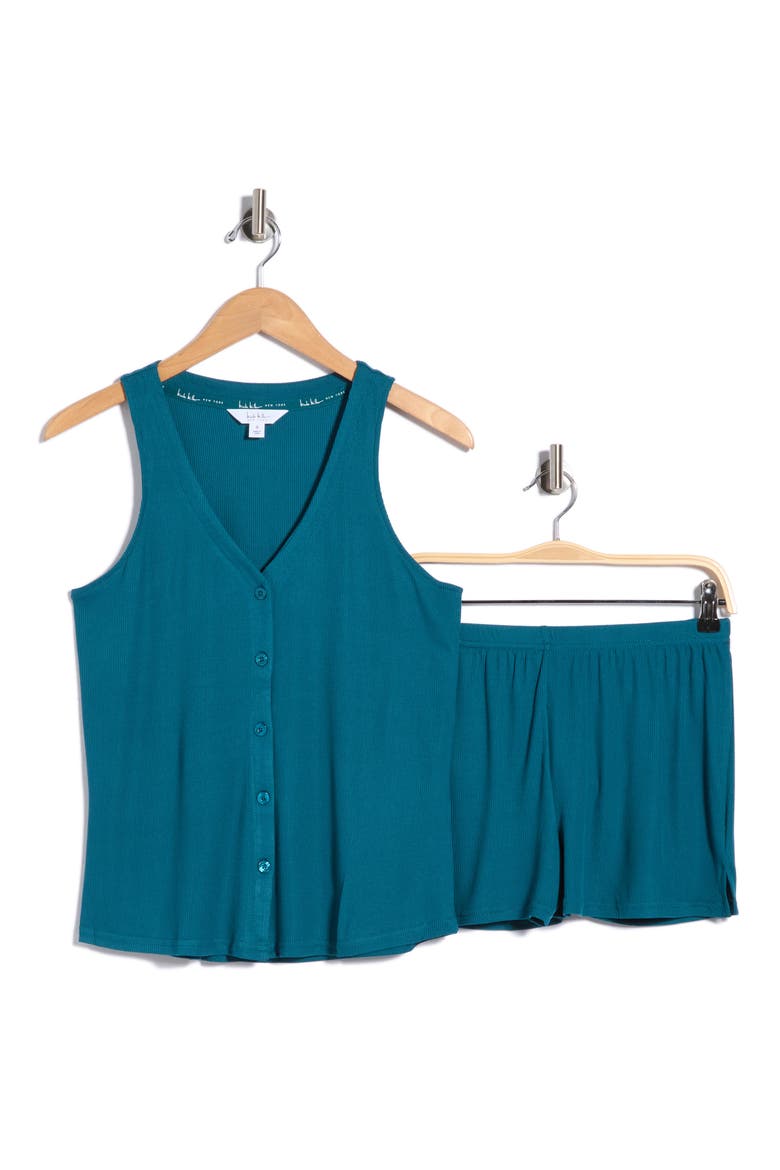 Sleeveless Top & Shorts 2-Piece Pajama Set, Alternate, color, NIGHT VISION