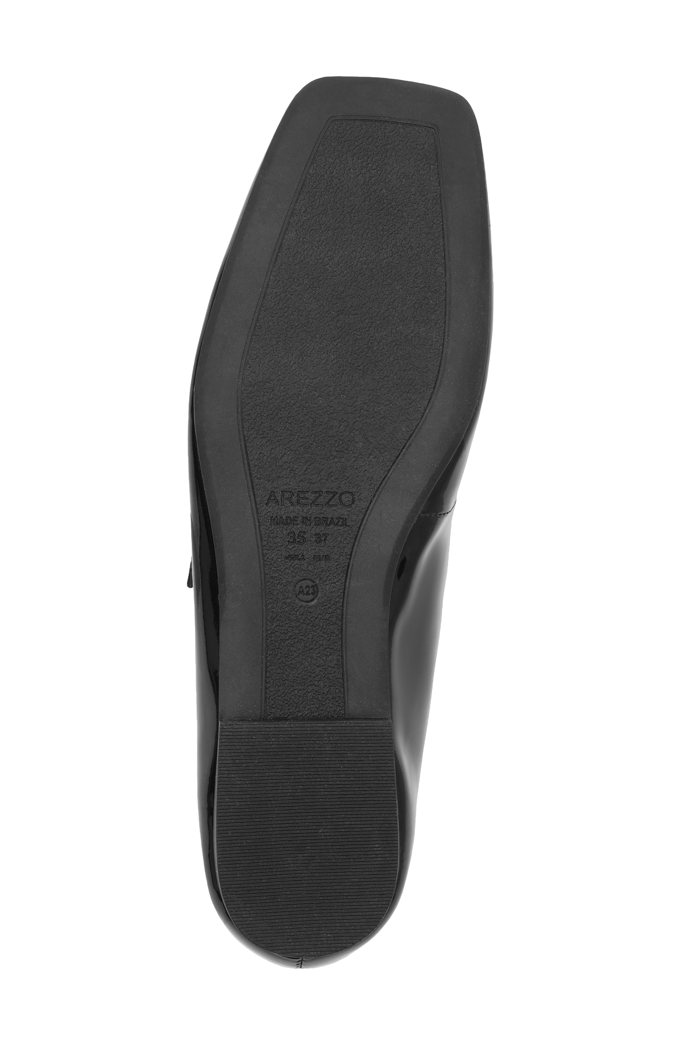 Arezzo Tori Genuine Calf Hair Mary Jane Flat, Alternate, color, Black