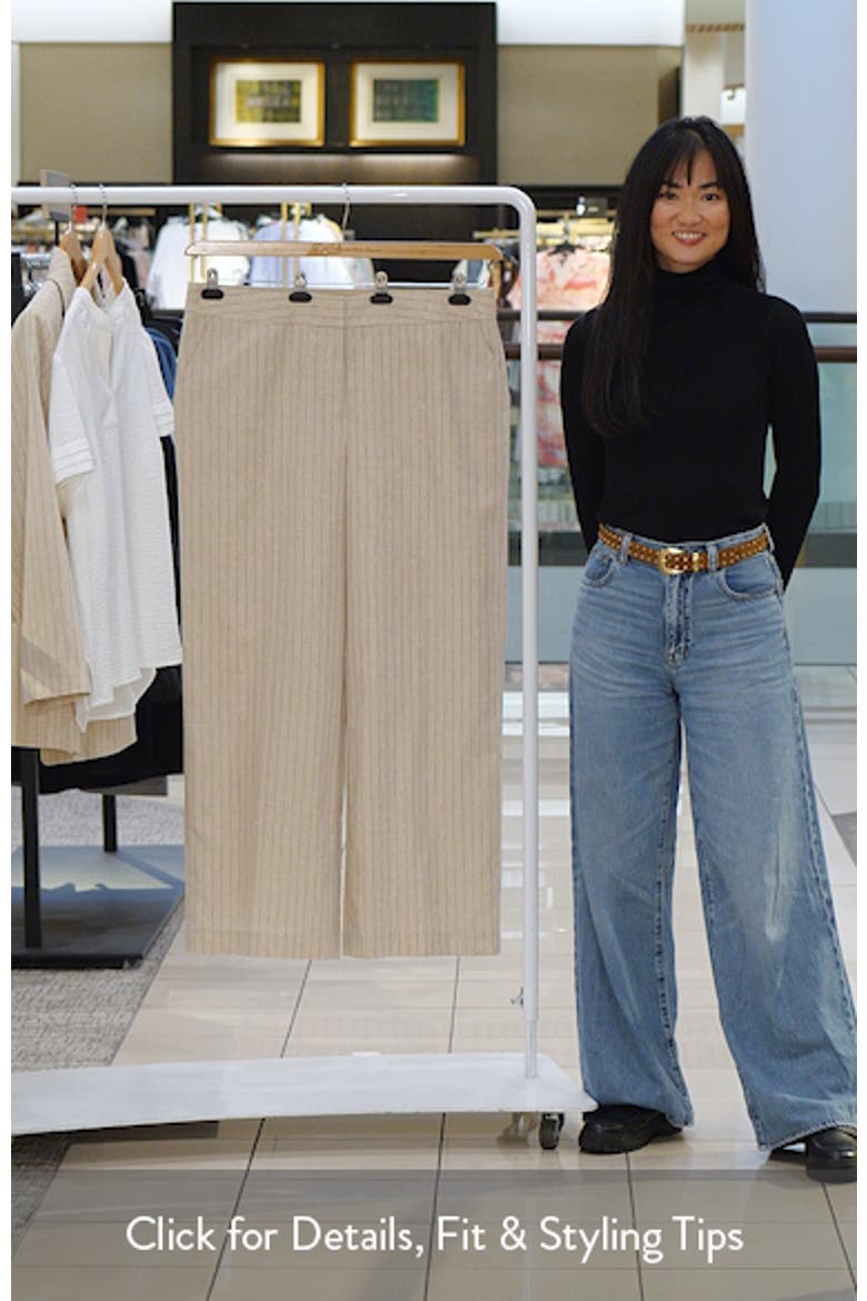 Pinstripe Wide Leg Pants video