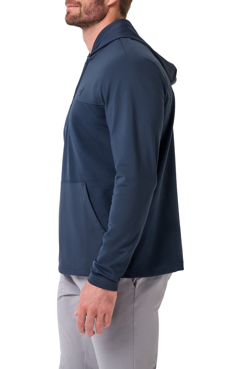 TravisMathew Polar Seas Quarter Zip Pullover, Alternate, color, Total Eclipse