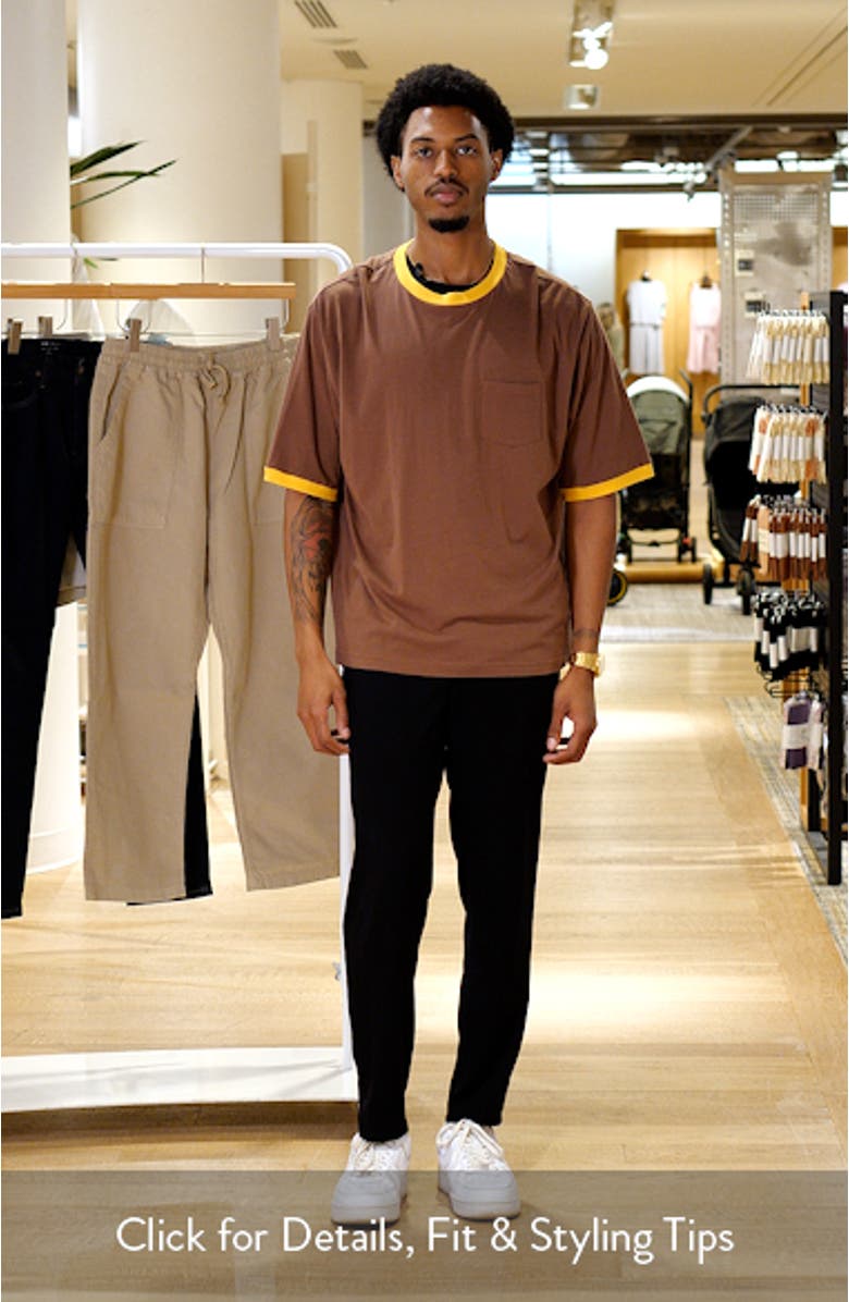 Trophy Ringers Oversize Organic Cotton Pocket T-Shirt, sales video thumbnail