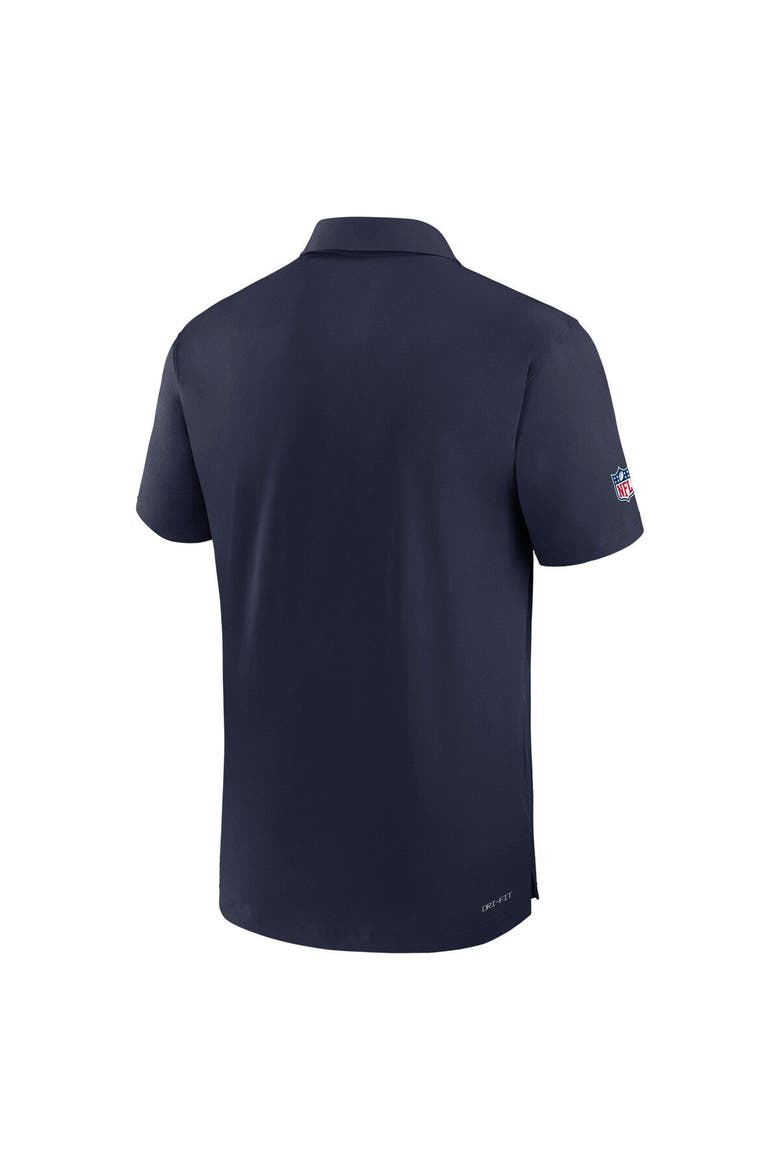 Men's Nike College Navy Seattle Seahawks Sideline Coaches Performance Polo, Alternate, color, Navy