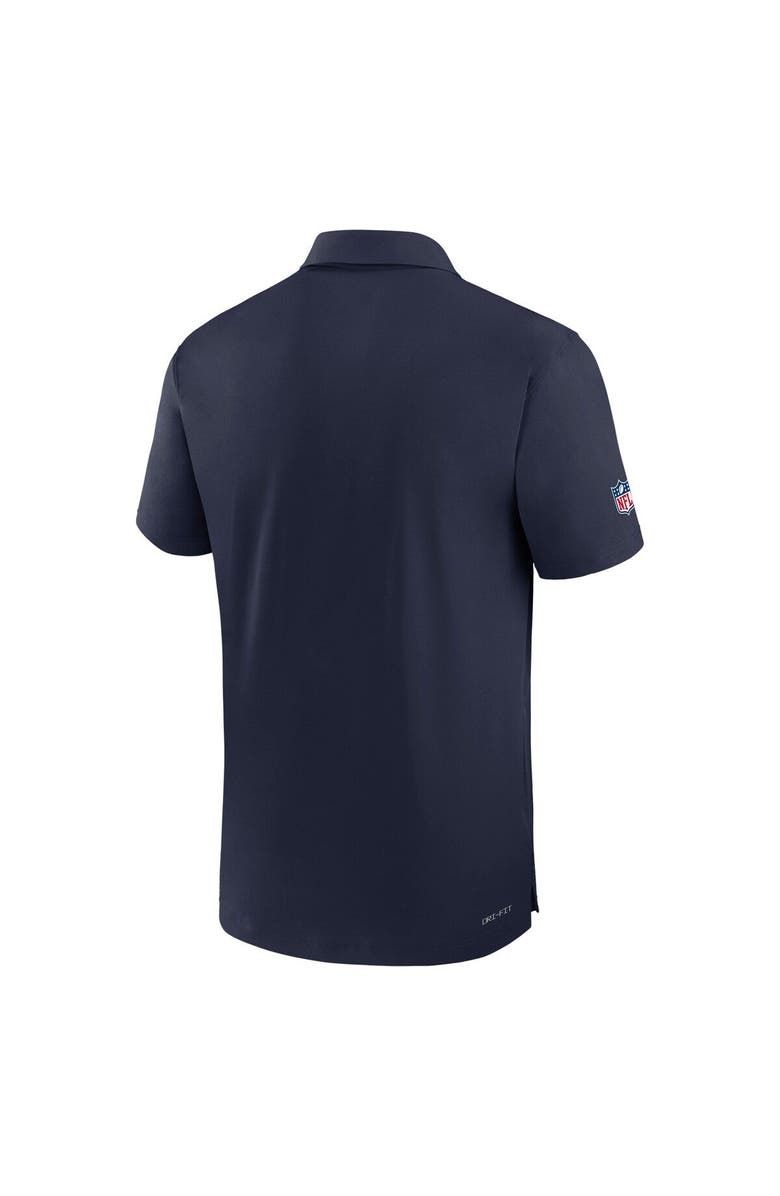 Nike Men's Nike College Navy Seattle Seahawks Sideline Coaches Performance Polo, Alternate, color, Navy
