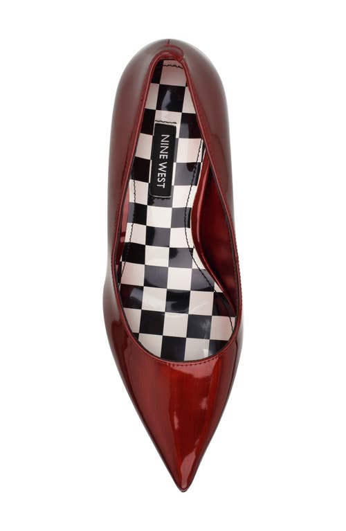 Nine West Deonne Pointed Toe Pump In Red