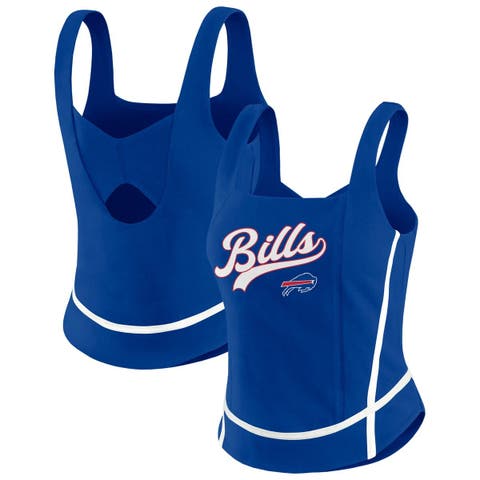 Women's WEAR by Erin Andrews Royal Buffalo Bills Square Neck Tank Top