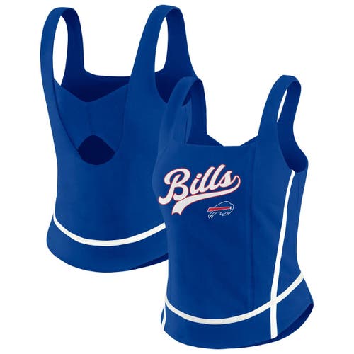 Wear By Erin Andrews Royal Buffalo Bills Square Neck Tank Top