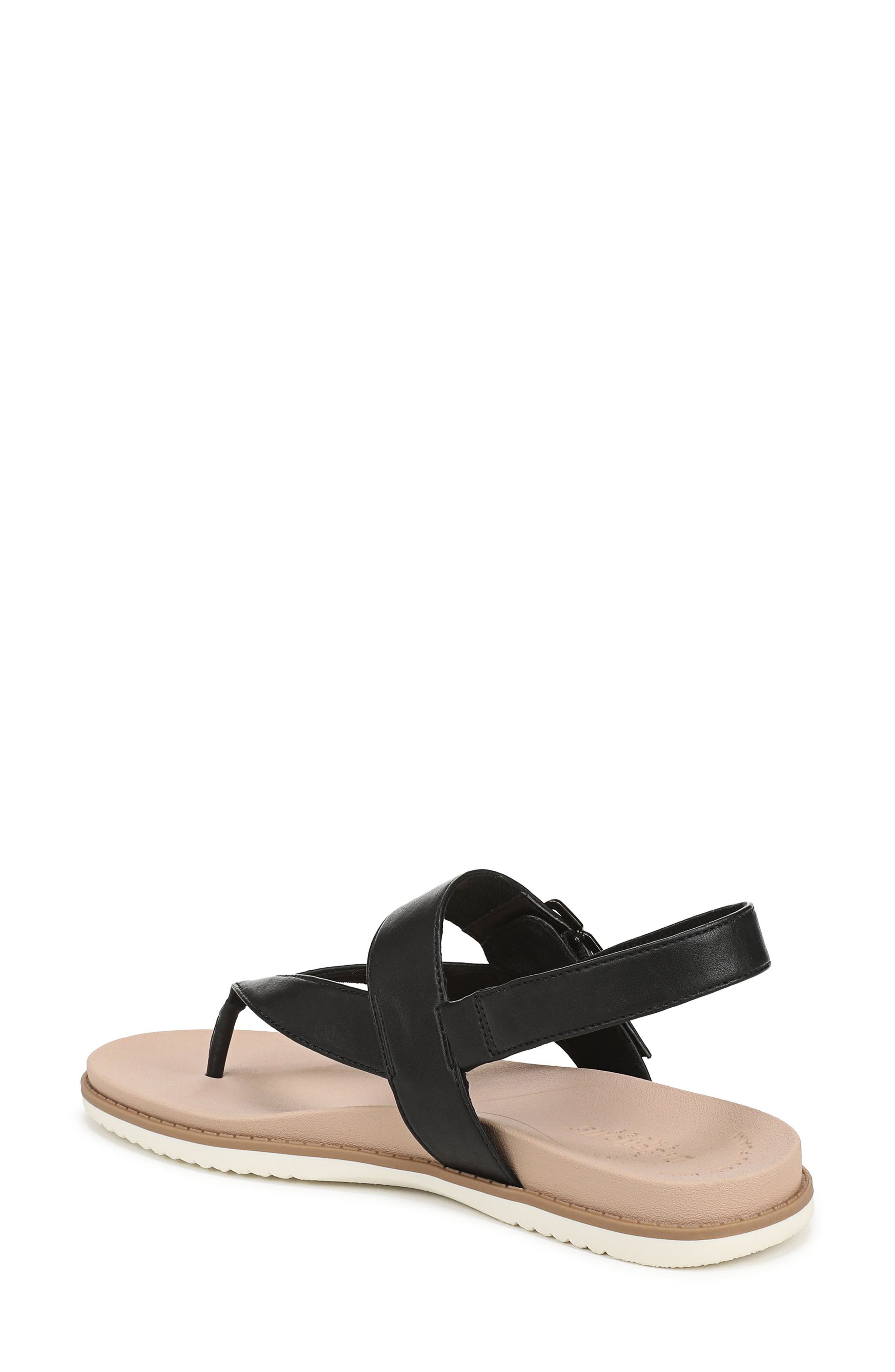 Dr. Scholl's So Chill Sandal, Alternate, color, Black Faux Leather