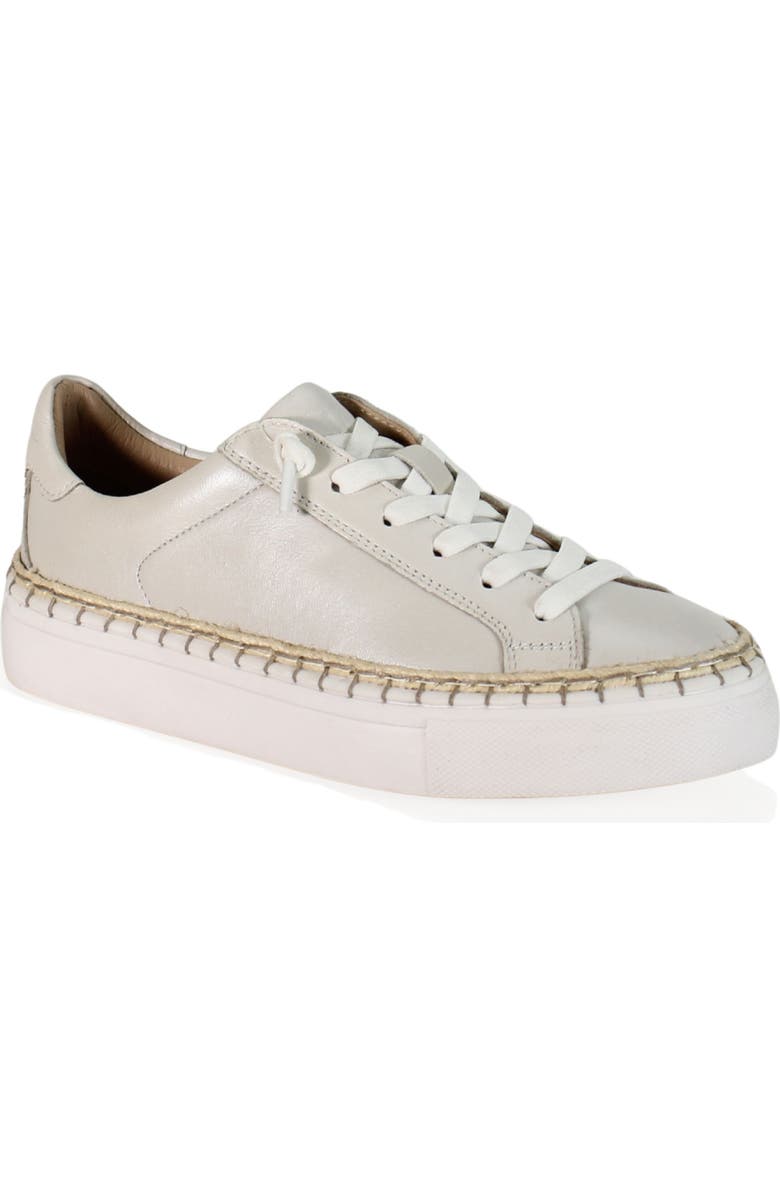 DibaTrue EM BELISH Metallic Leather Lace Up Sneaker, Main, color, White