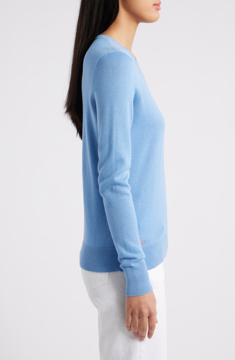 Lauren Ralph Lauren Cotton Blend Sweater, Alternate, color, Sky Blue