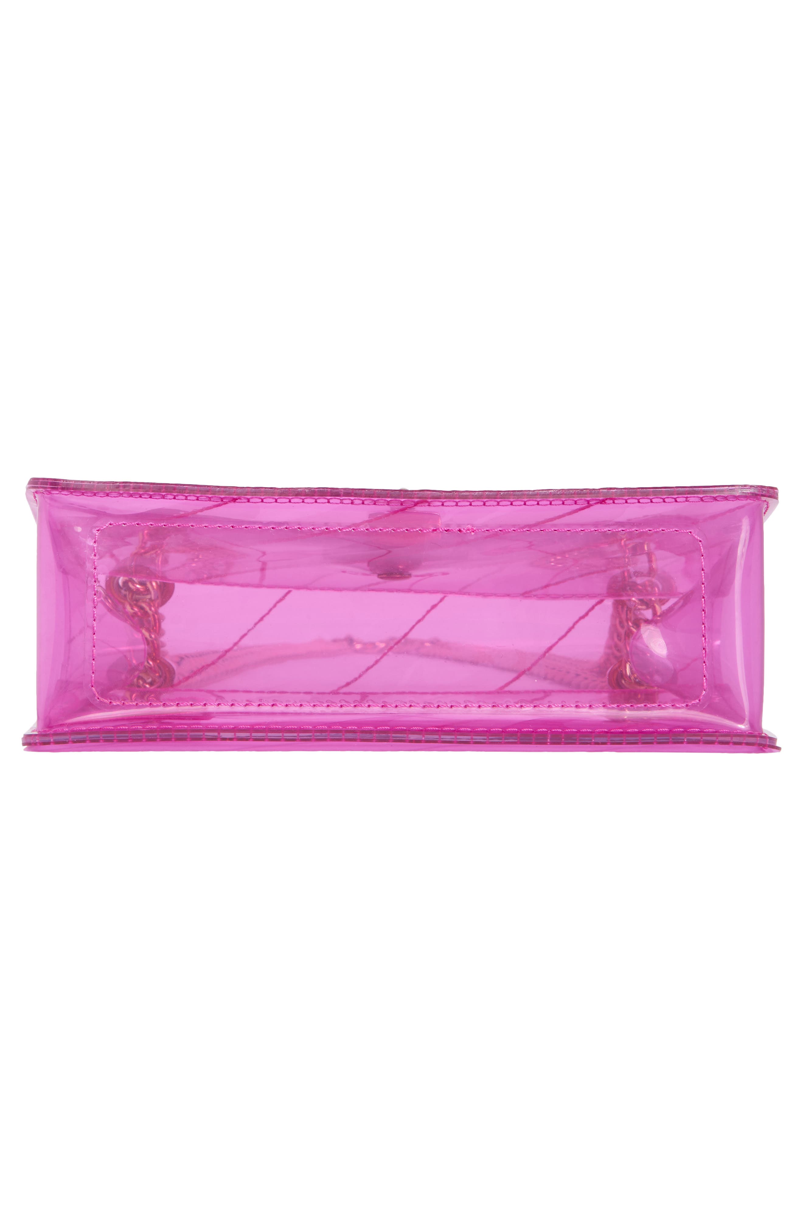 Mini Brixton Clear Crossbody Bag, Alternate, color, BRIGHT PINK