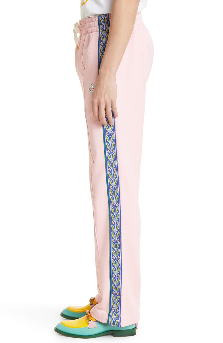 Casablanca Laurel Tape Organic Cotton Sweatpants, Alternate, color,