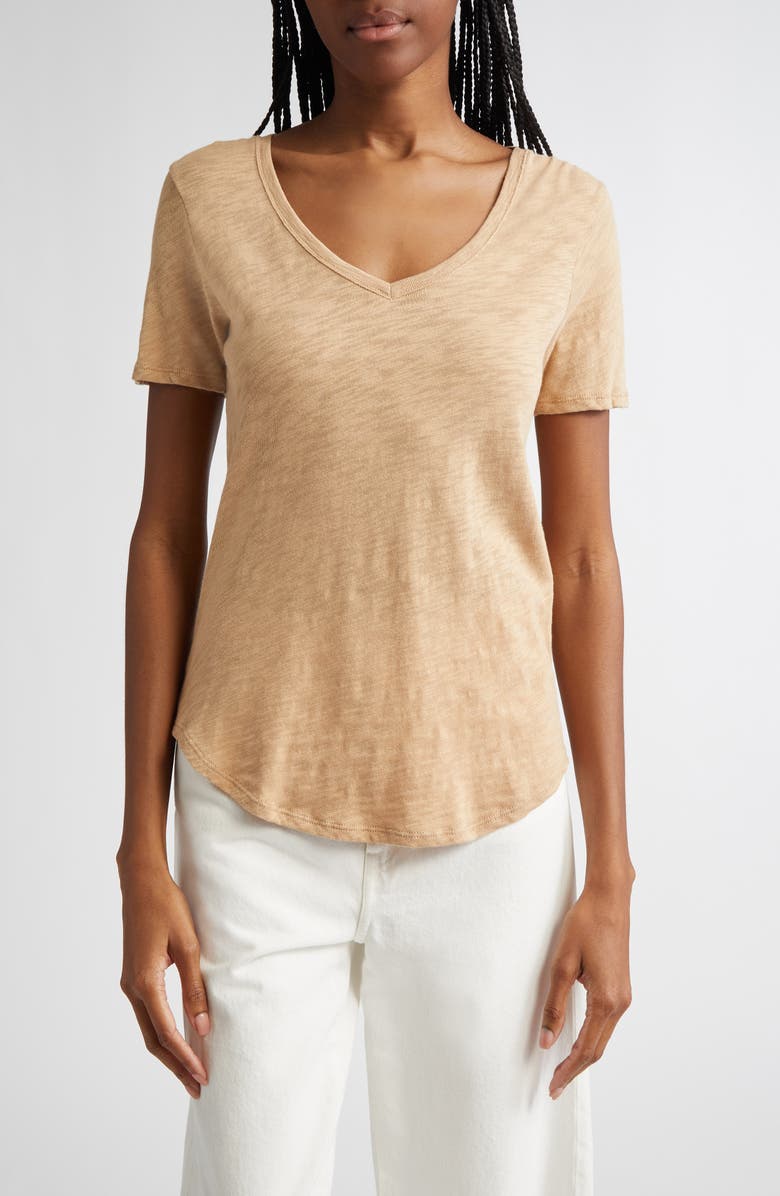 ATM Anthony Thomas Melillo V-Neck Slub Cotton T-Shirt, Main, color,