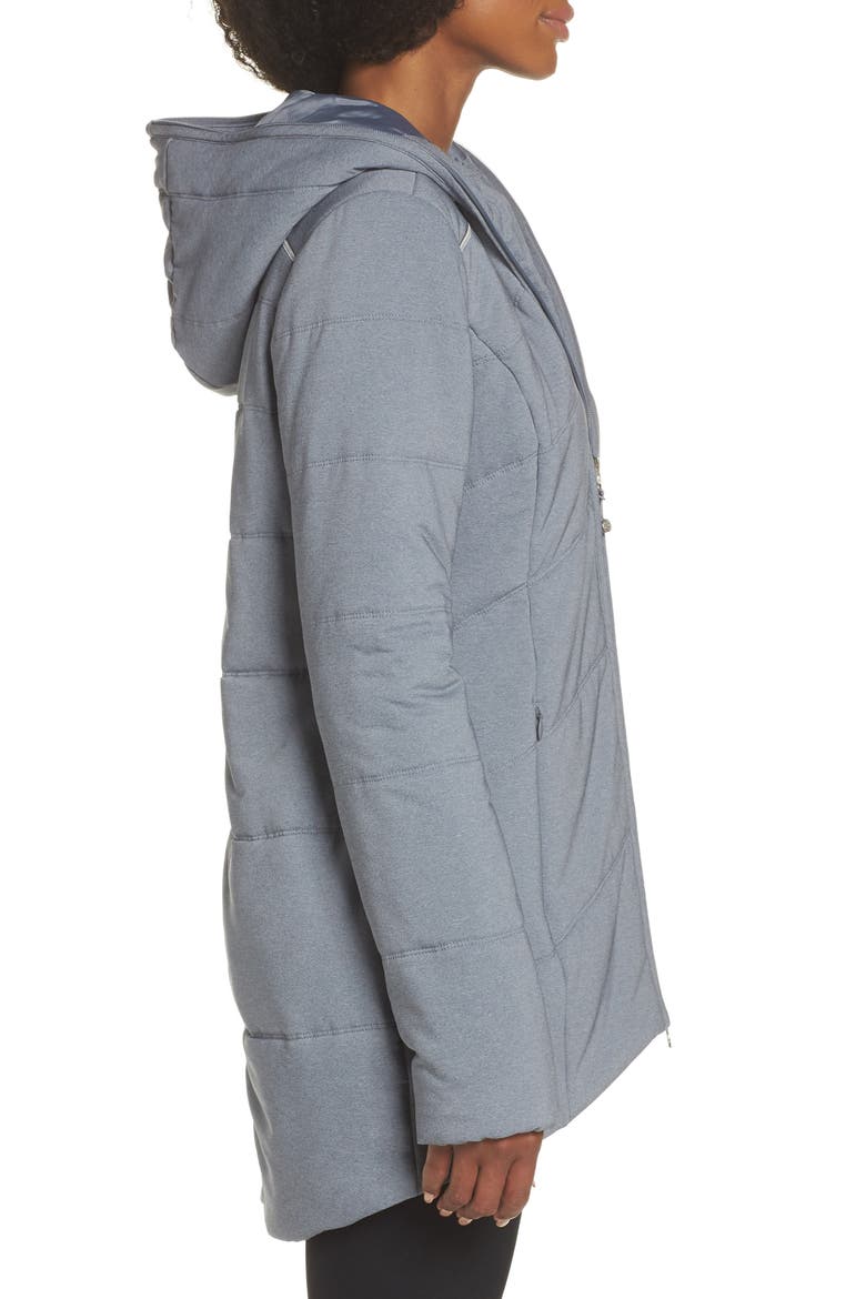 Daphne Hooded Puffer Jacket, Alternate, color, GREY SLATE MELANGE