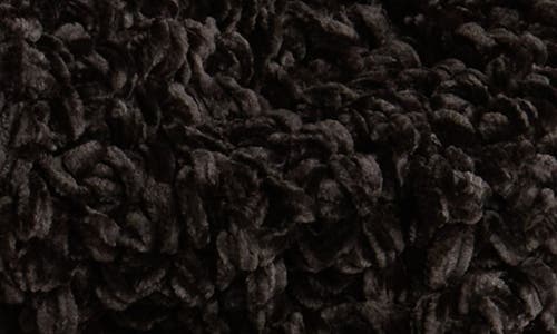 Kurt Geiger London Chunky Chenille Knit Scarf In Black