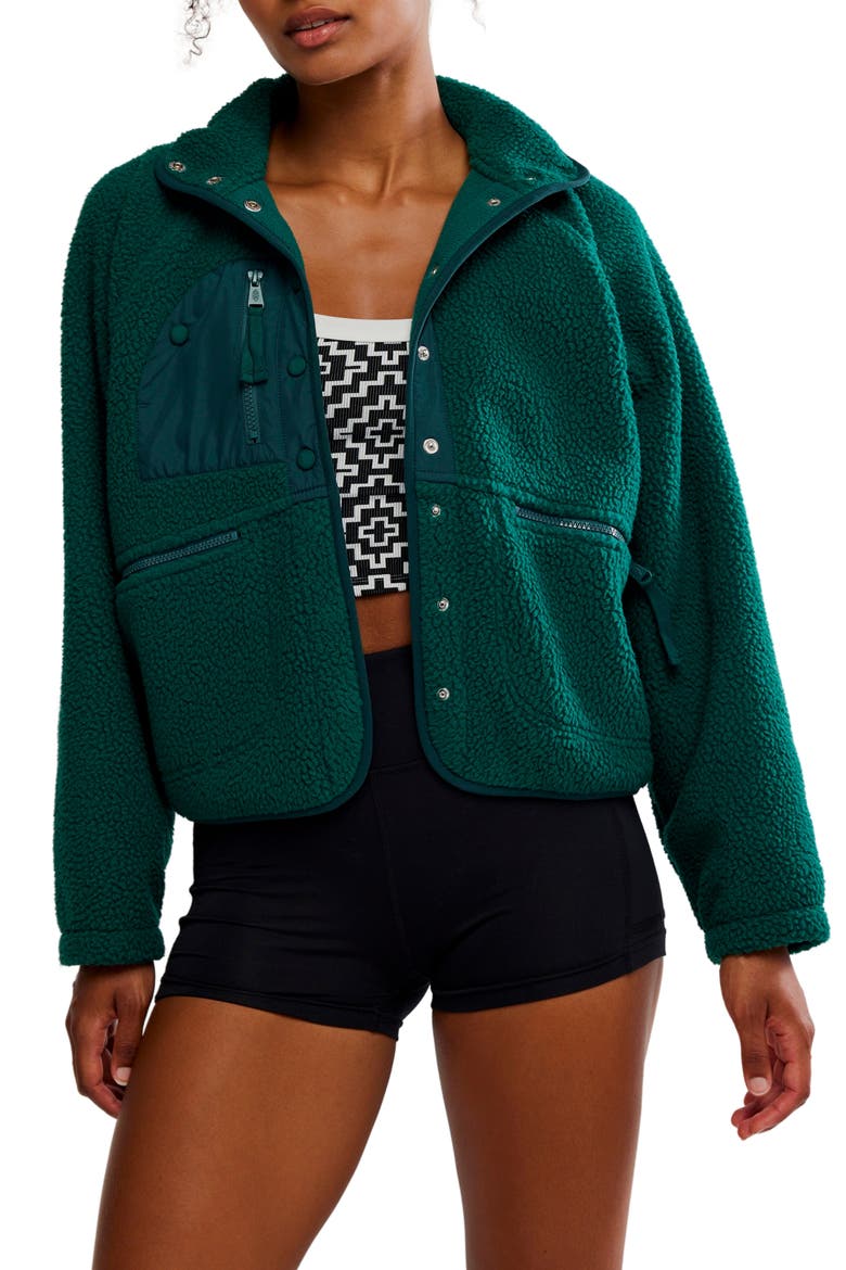 FP Movement Hit the Slopes Fleece Jacket, Main, color, EVERGREEN