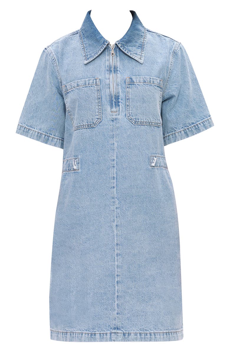 Bayeas Denim Shirtdress, Alternate, color, Light Blue
