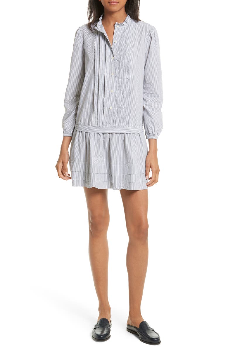 La Vie Rebecca Taylor Cotton Shirtdress, Main, color, 