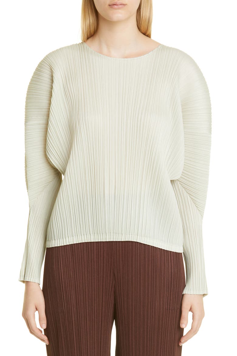 Monthly Colors October Pleated Top, Main, color, GREYISH BEIGE
