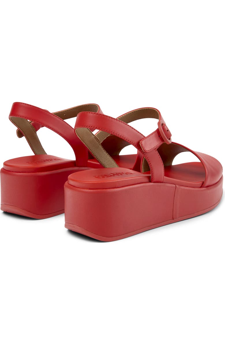 Camper Misia Platform Sandal, Alternate, color, Bright Red