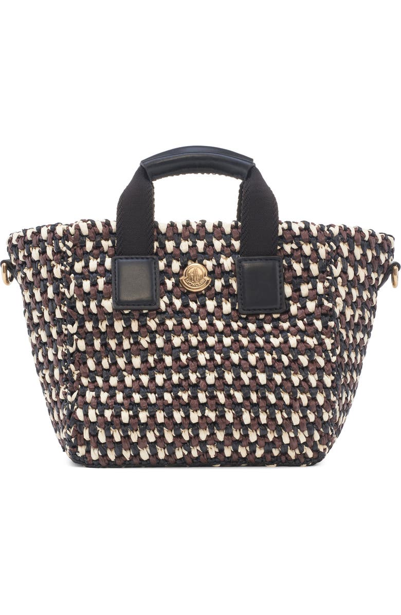 Moncler Micro Caradoc Crossbody Bag, Main, color, Raffia