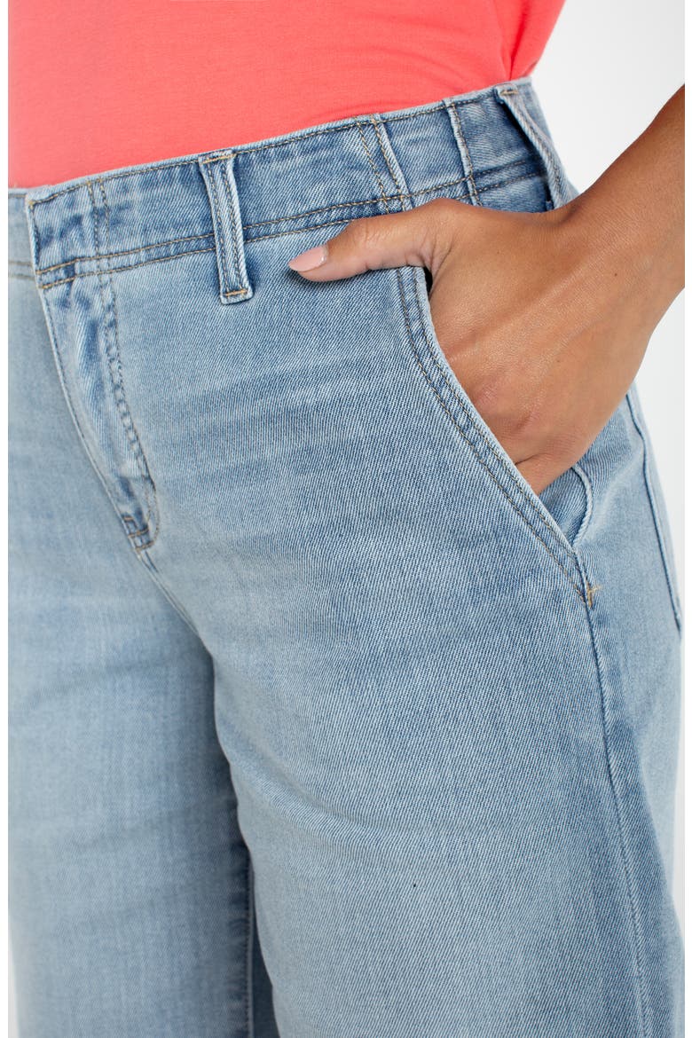 Relaxed High Waist Denim Shorts, Alternate, color, LAS VIRGENES