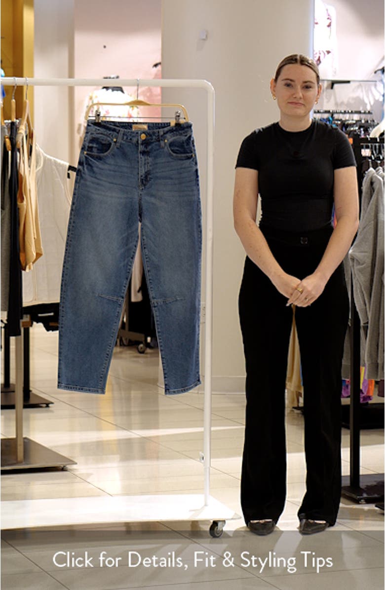 Ashley High Waist Slouchy Barrel Leg Jeans, sales video thumbnail