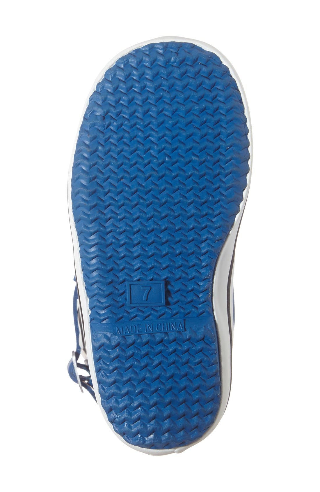 Buoy Stripe Rain Boot, Alternate, color, BLUE/ WHITE