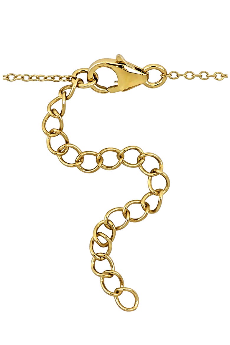 Cubic Zirconia Smile Pendant Necklace, Alternate, color, WHITE