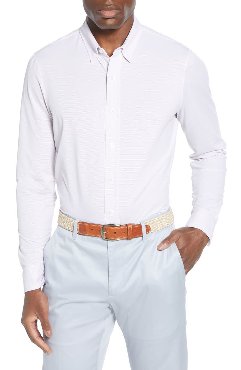 Rhone Commuter Slim Fit Dress Shirt, Main, color, 
