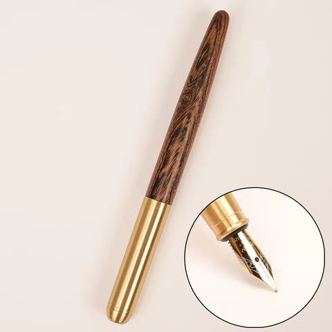 The Hemmingway | Handmade Wood and Brass Fountain Pen